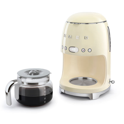 8017709280635 SMEG DCF02 Drip Coffee Machine Cream DCF02CRUK Brambles Cookshop 9