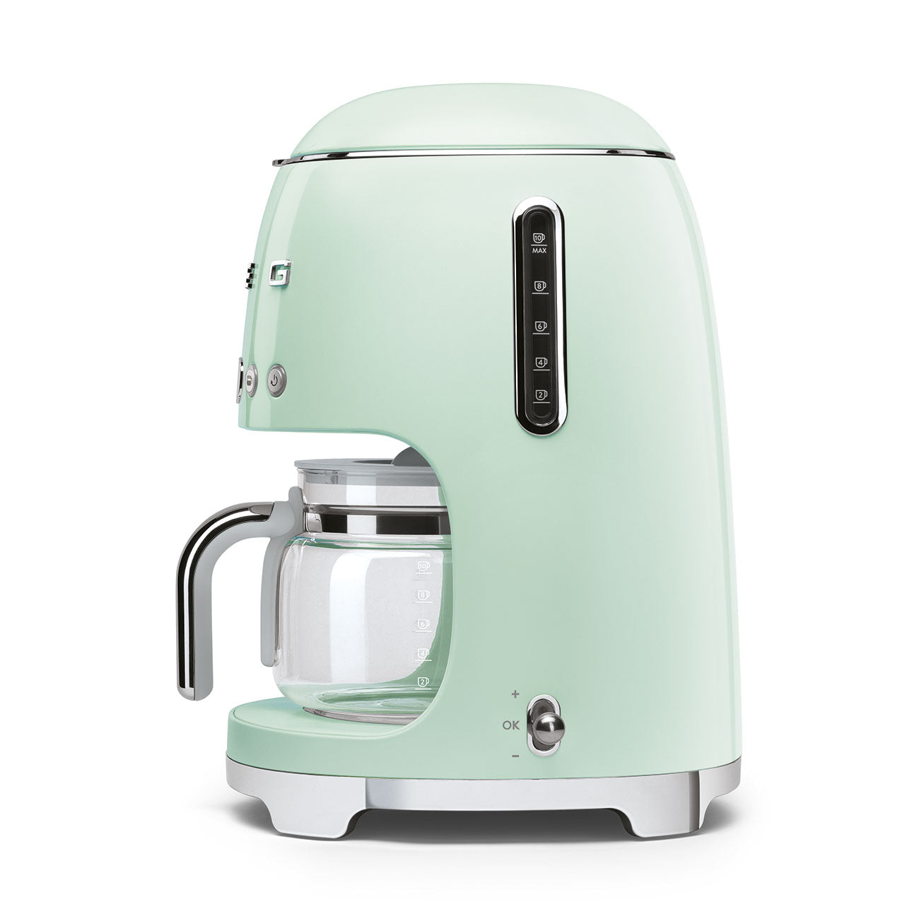 8017709280673 SMEG DCF02 Drip Coffee Machine Pastel Green DCF02PGUK Brambles Cookshop 4