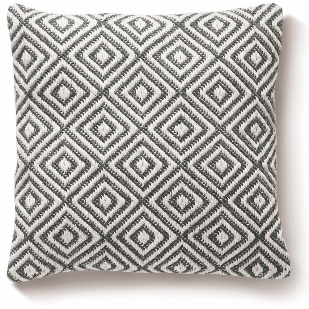 5026134562189 PT562189 Hug Rug Woven Diamond Cushion Warm Grey 45X45cm