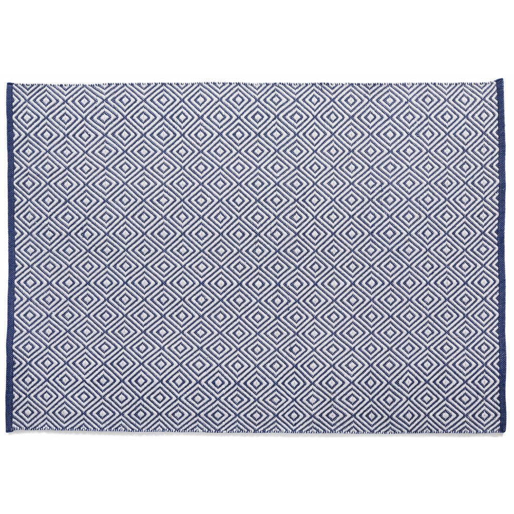 5026134541085 PT541085 Hug Rug Woven Diamond Rug Navy 120X170cm