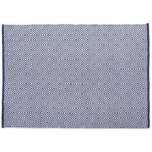 5026134541085 PT541085 Hug Rug Woven Diamond Rug Navy 120X170cm