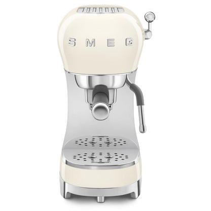 8017709332679 SMEG ECF02 Espresso Coffee Machine in Cream ECF02CRUK Brambles Cookshop 1