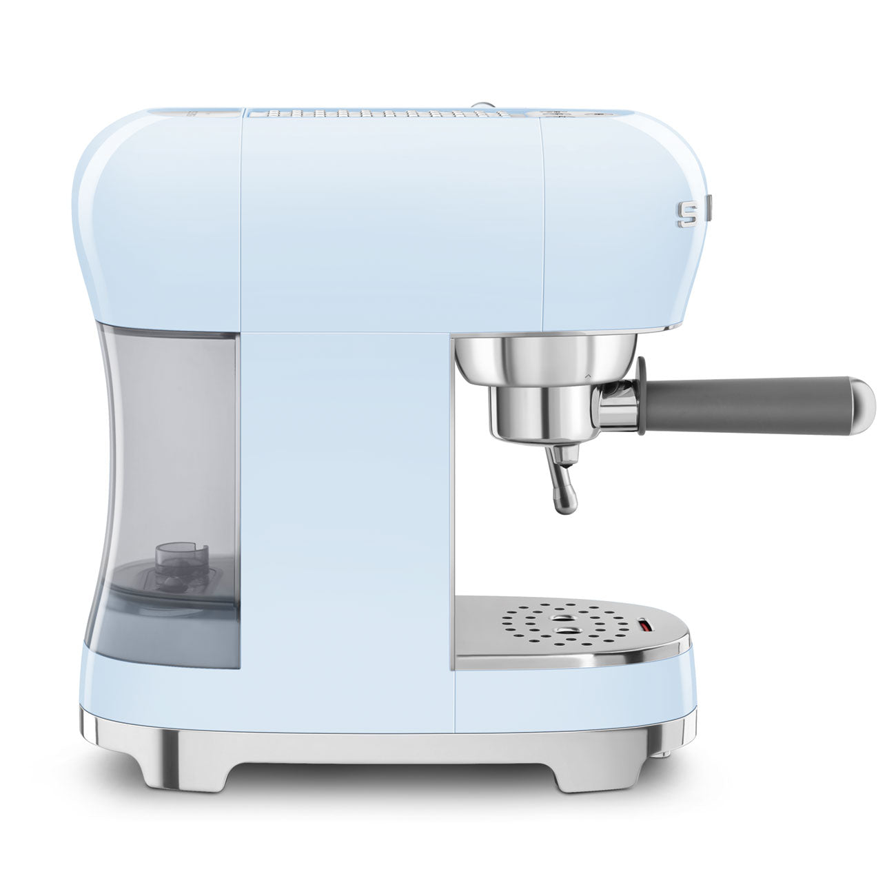 8017709332617 SMEG ECF02 Espresso Coffee Machine in Pastel Blue ECF02PBUK Brambles Cookshop 2