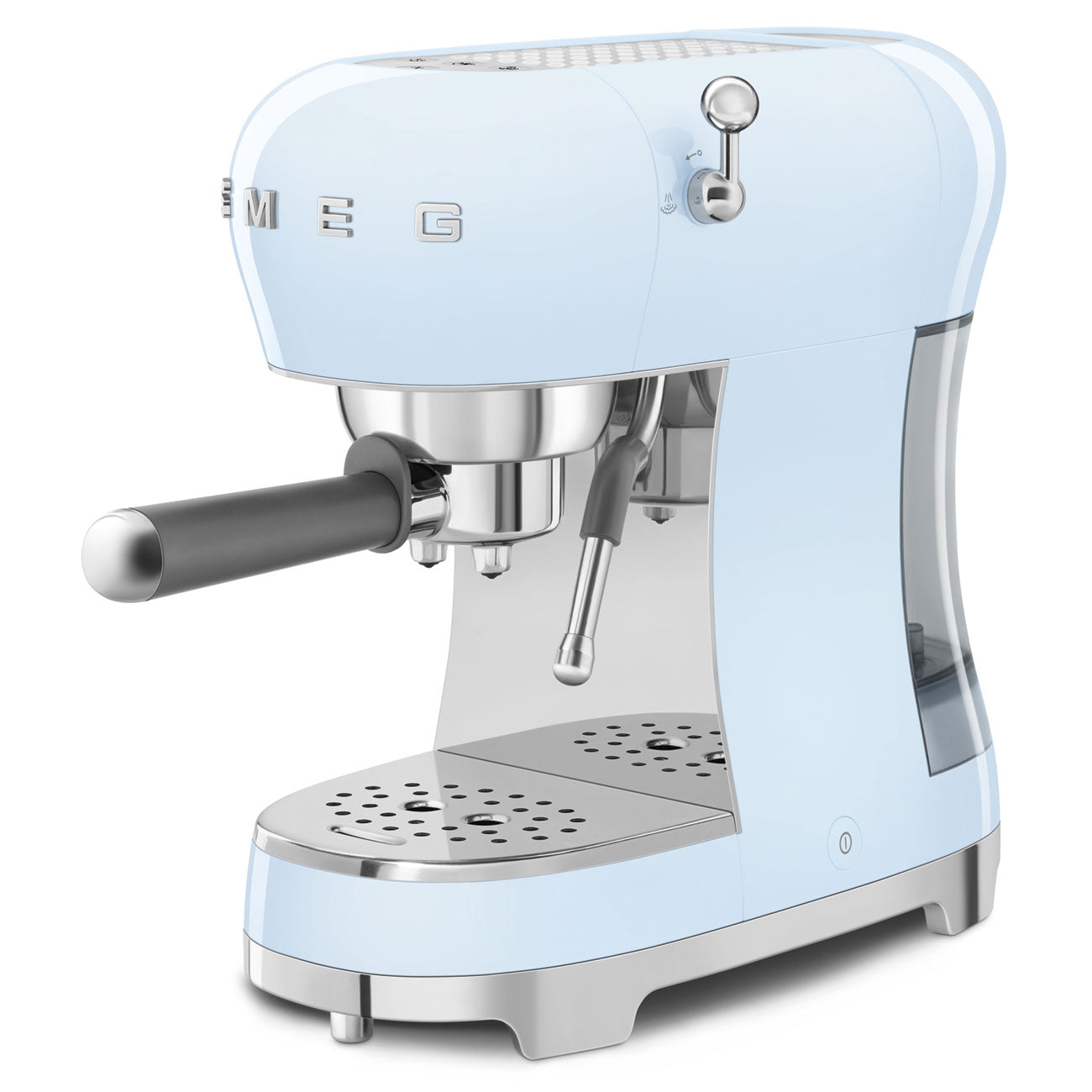 8017709332617 SMEG ECF02 Espresso Coffee Machine in Pastel Blue ECF02PBUK Brambles Cookshop 3