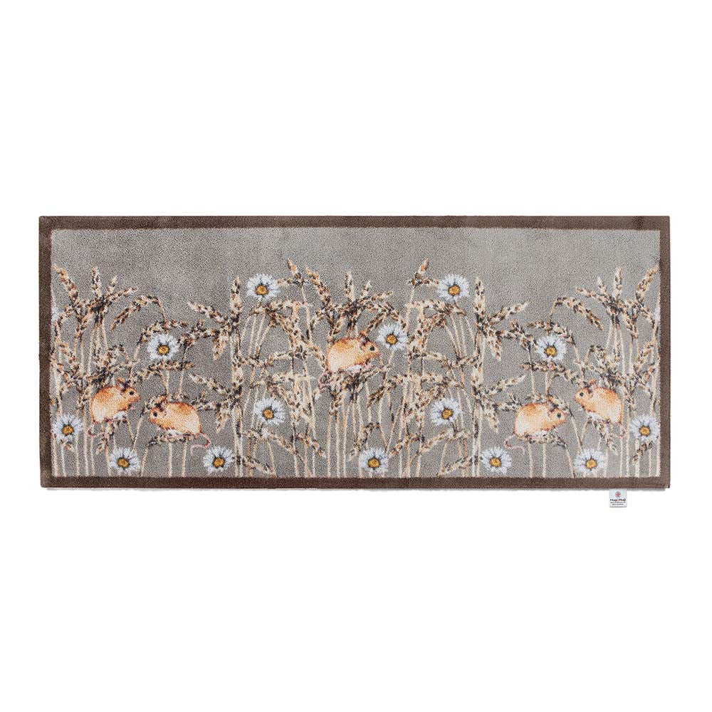 5026134610477 PT610477 Hug Rug Country Field Mice 1 Runner 65x150cm