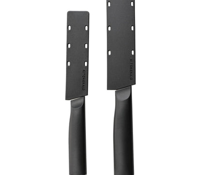 KitchenAid Classic Santoku Set, 2 High-Carbon Scalloped Japanese Steel Knives