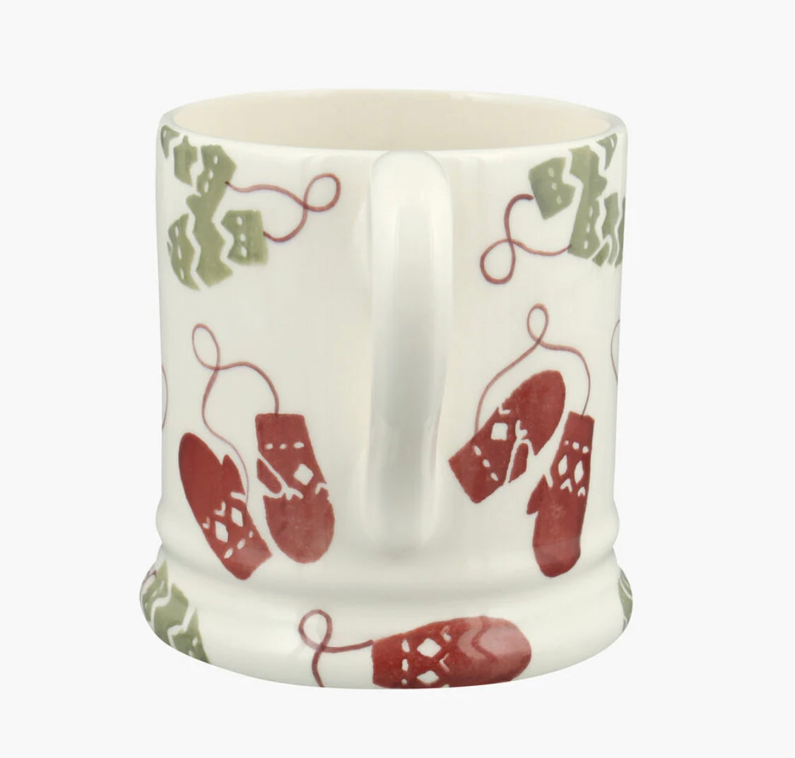 Emma Bridgewater Christmas Mittens Half Pint Mug