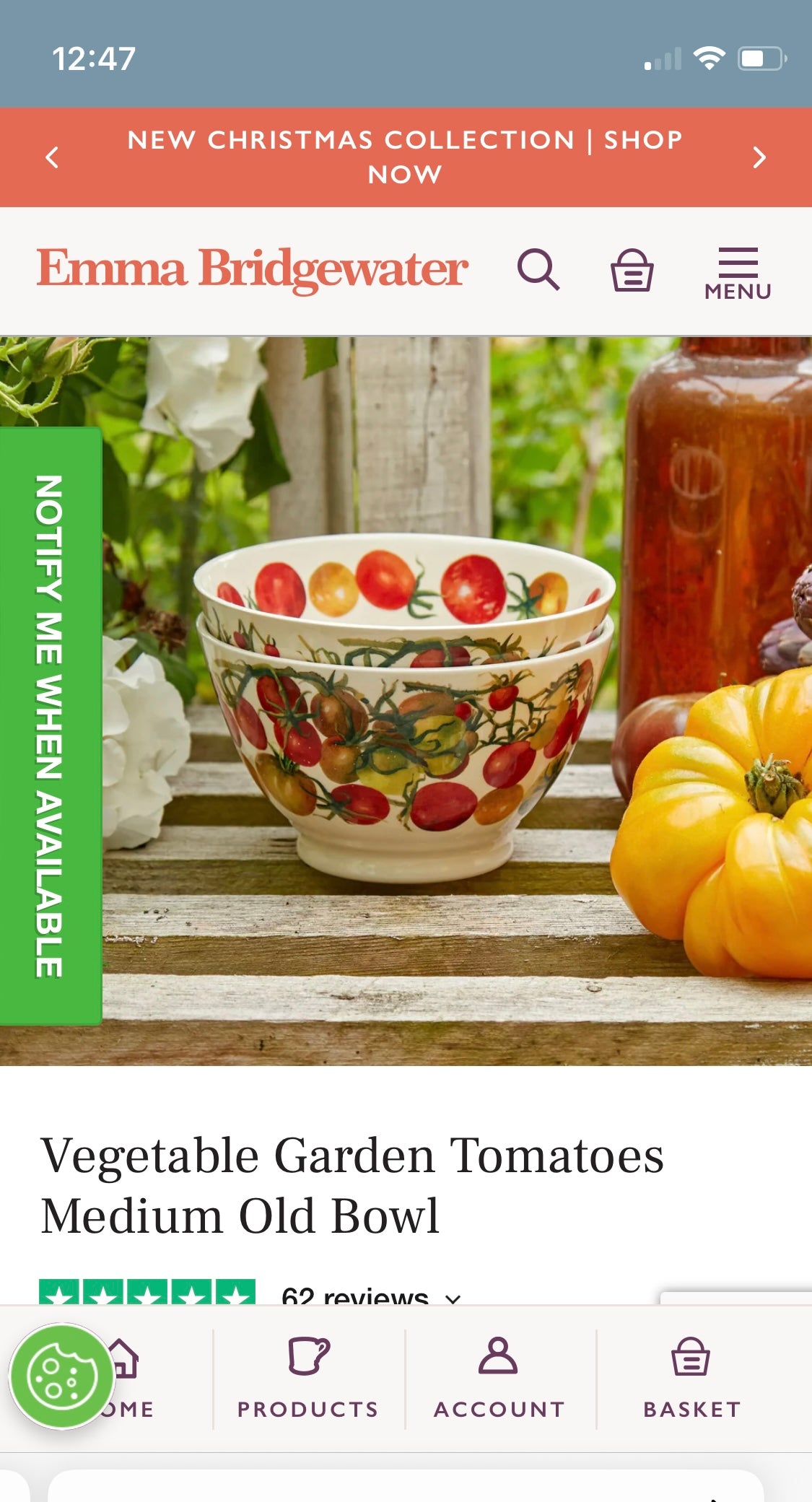 Vegetable Garden Tomatoes Medium Old Bowl