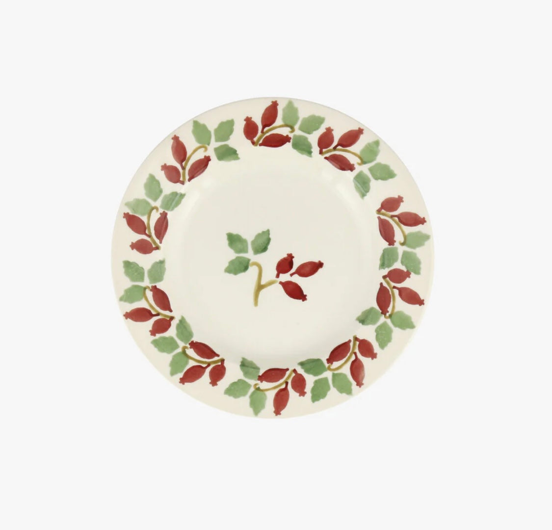 Emma Bridgewater Folk Rosehip 6 1/2 Inch Plate