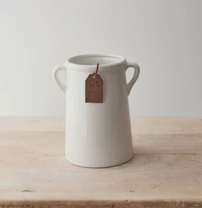 For You White Vase, 18cm