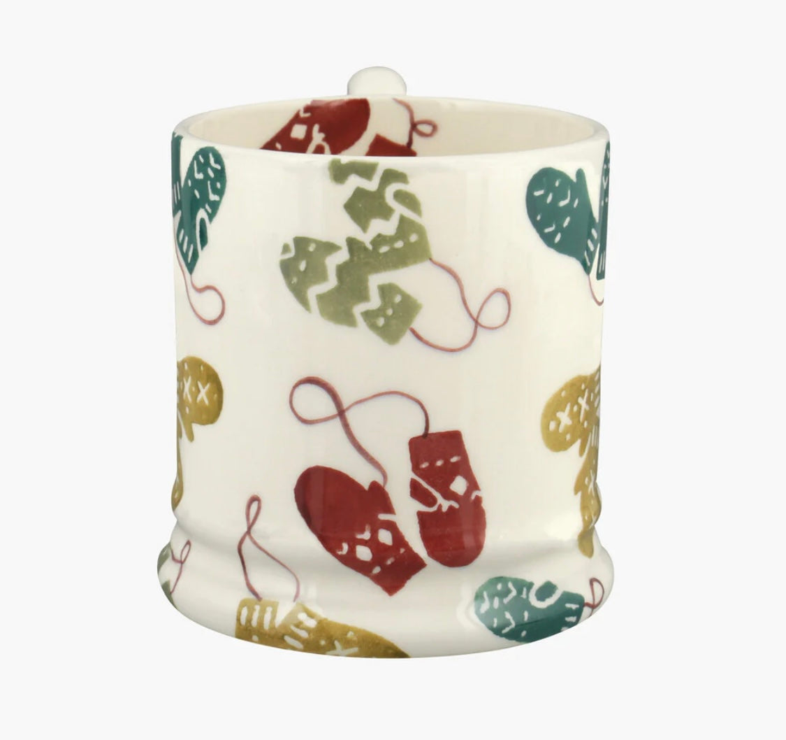 Emma Bridgewater Christmas Mittens Half Pint Mug