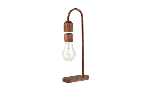 0703556205737 Teardrop Lightbulb Lamp Walnut Gingko Design