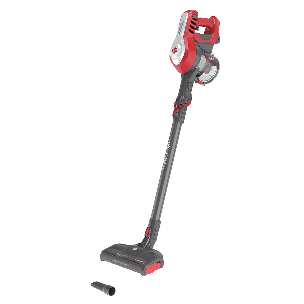 8059019051314 HOOVER HF122RDD001 H-Free 100 PETS 3-in-1 Cordless Stick Vacuum with Easy-Empty Bin, 25-Minute Runtime, Pet Hair Remover & Mini Turbo Brush, Dusting Brush & Crevice Tool Onboard, 0.9 Litres, 22V, Red HF122RDD001 Brambles Cookshop 4