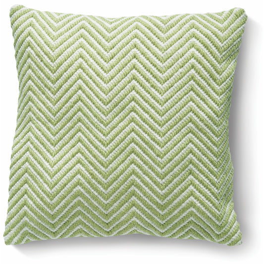 5026134540866 PT540866 Hug Rug Woven Herringbone Cushion Green 45X45cm