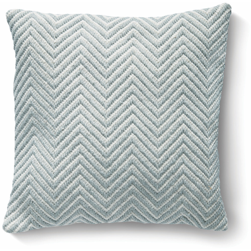 5026134540712 PT540712 Hug Rug Woven Herringbone Cushion Sky Grey 45X45cm