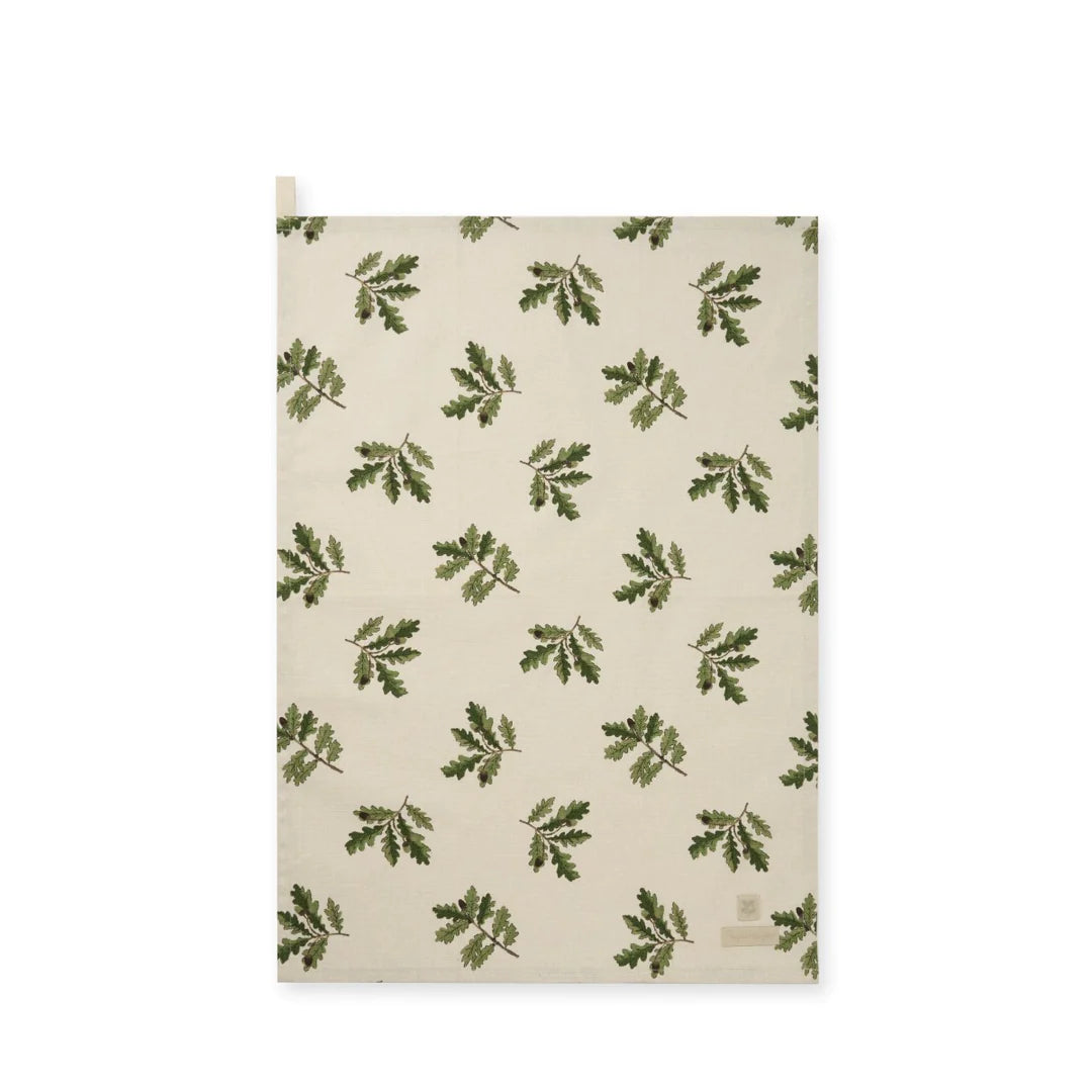 Sophie Allport Acorn & Oak Leaves Tea Towel 100% Cotton 45cm x 65cm