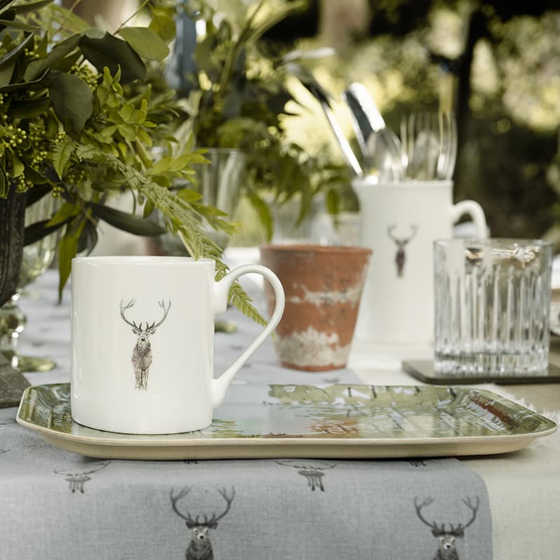 Sophie Allport Highland Stag Serving Tray - Small 27cm x 20cm