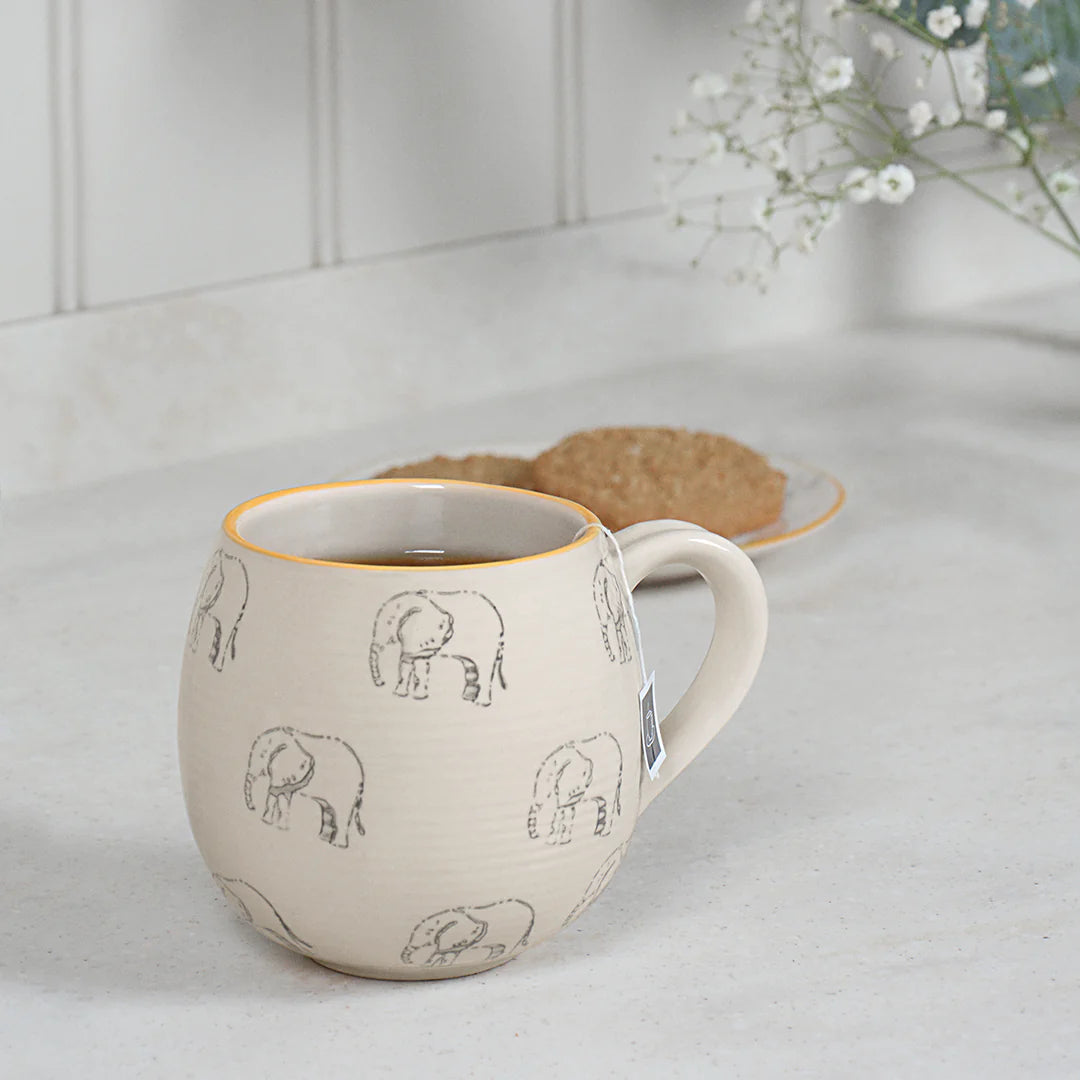 Elephant Stoneware Mug