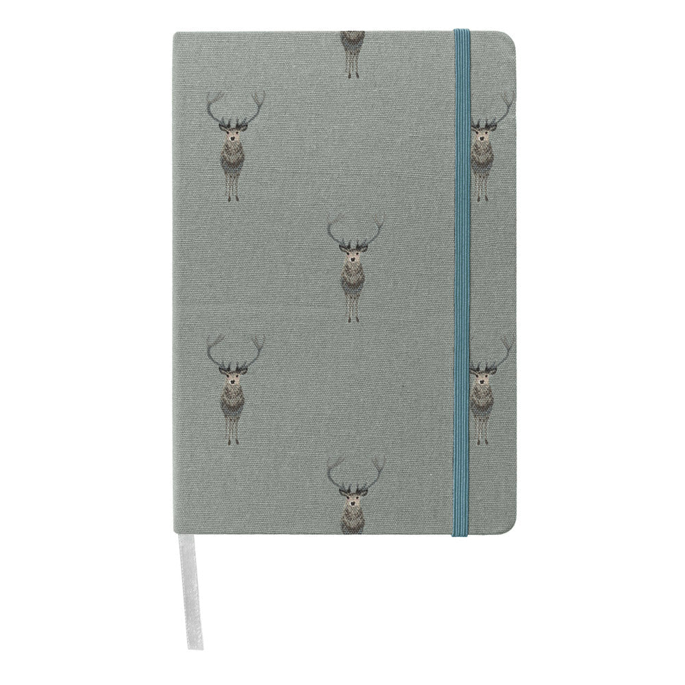 Highland Stag A5 Fabric Notebook