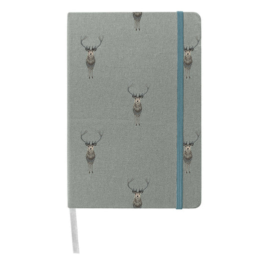 Sophie Allport Highland Stag A5 Fabric Notebook