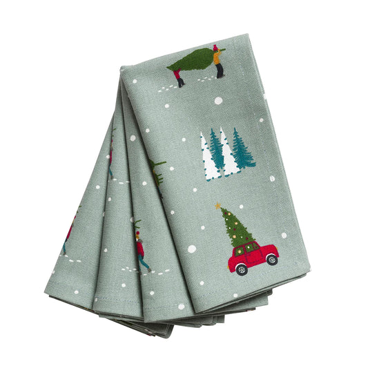 Sophie Allport Home for Christmas Napkins (Set of 4)