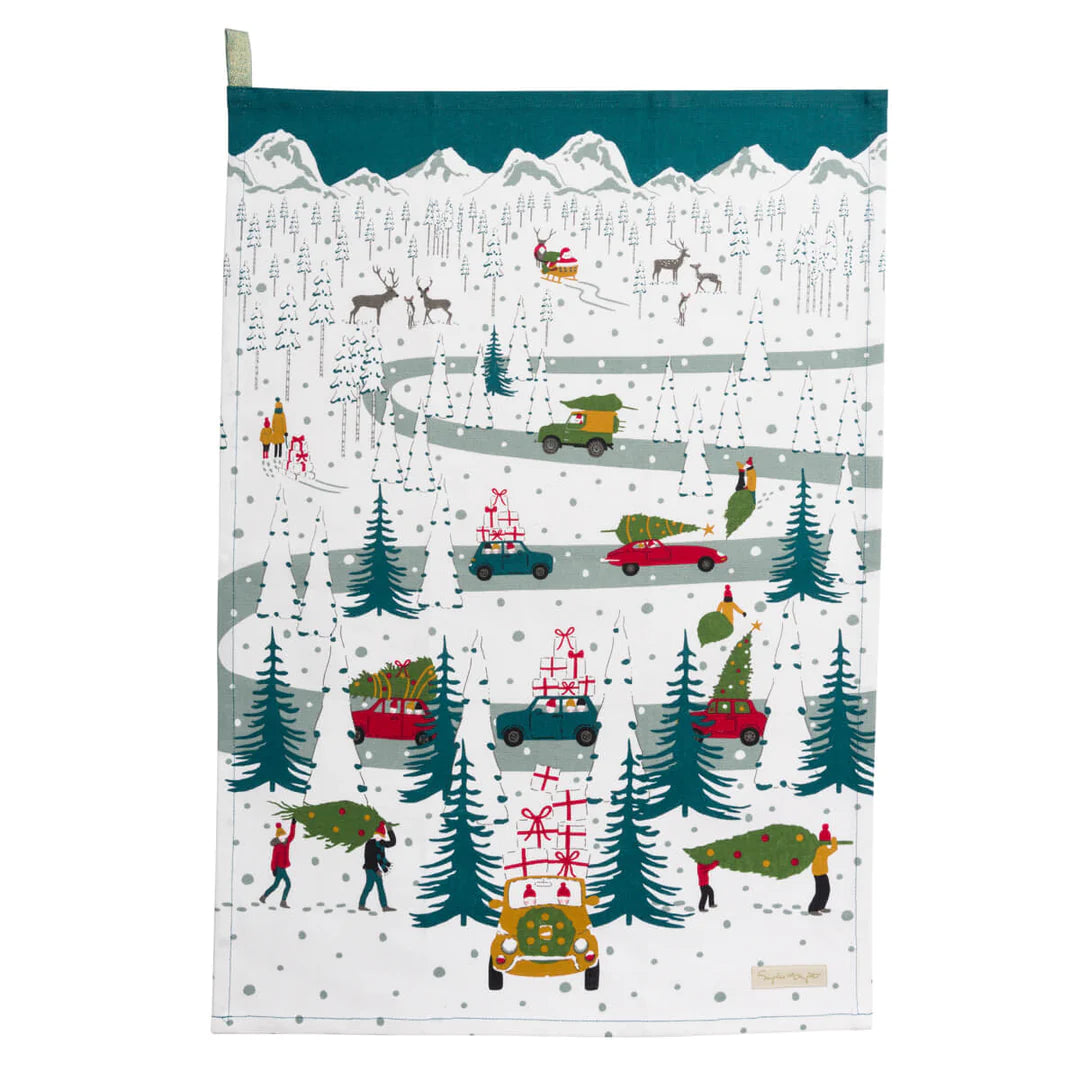 Sophie Allport Home For Christmas Tea Towel (Set of 2)