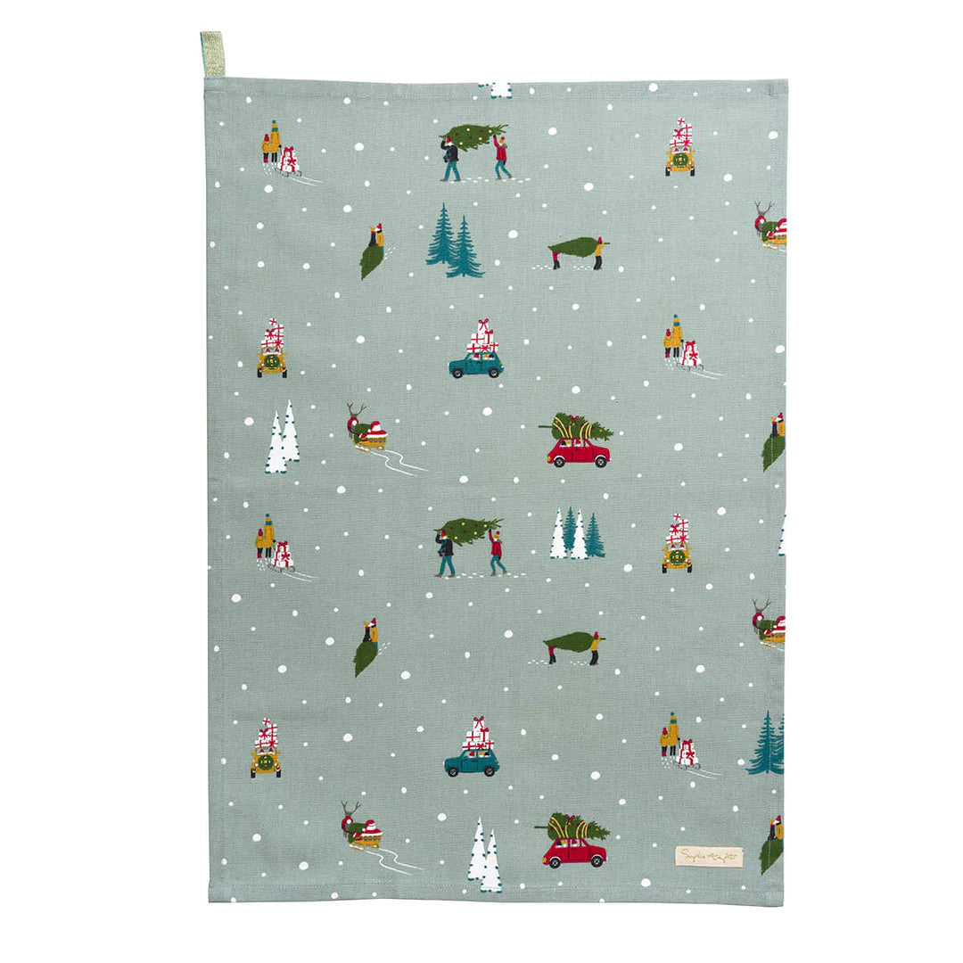 Sophie Allport Home For Christmas Tea Towel (Set of 2)