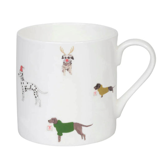 Christmas Dogs Mug - Large