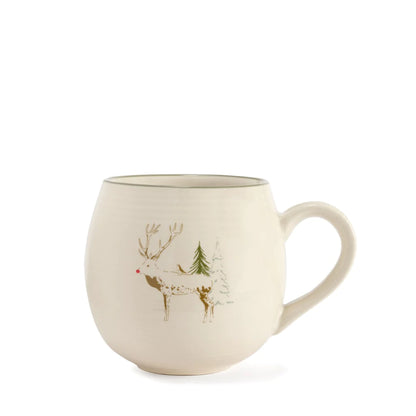 Sophie Allport Christmas Stags Stoneware Mug