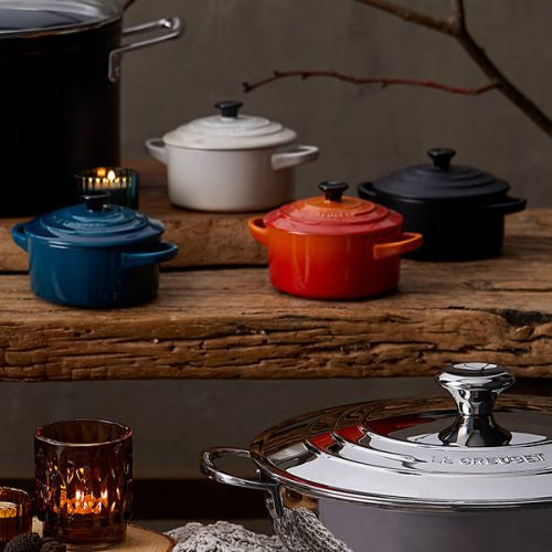 Le Creuset Satin Black Stoneware Petite Round Casserole