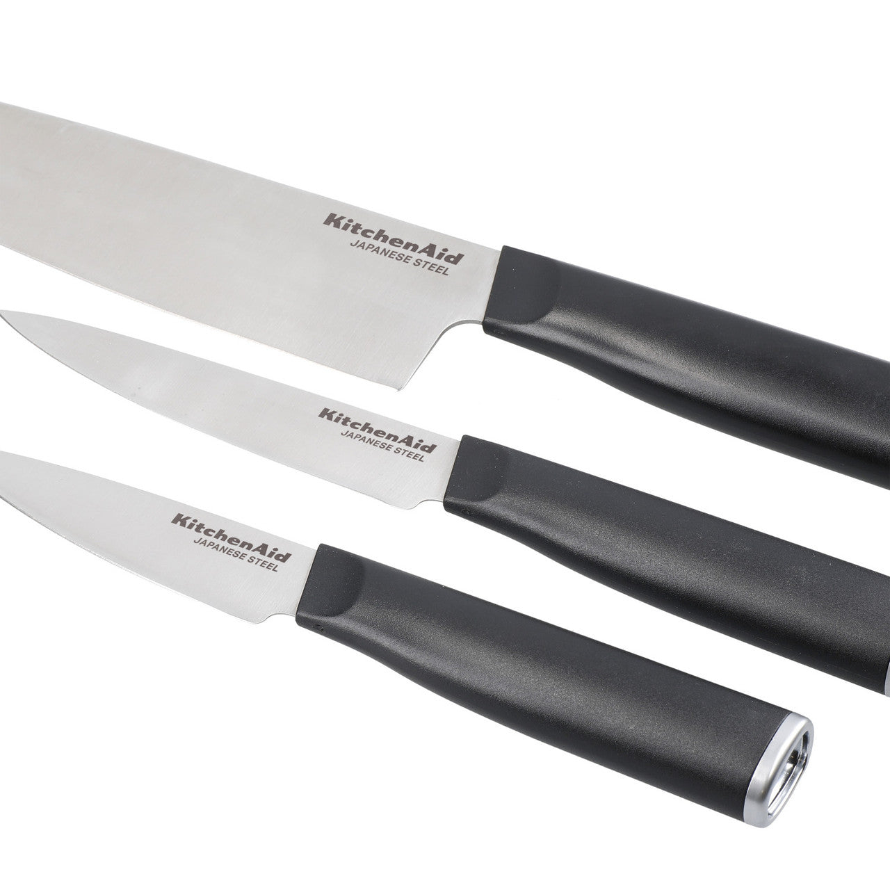 KitchenAid Classic 3-Piece Cooking Knife Set, Sharp High-Carbon Japanese Steel