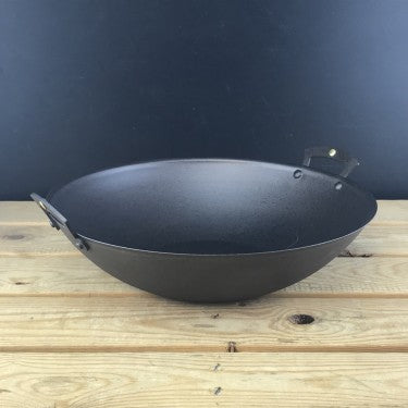 Netherton Foundry 13" (33cm) Spun iron prospector wok 5413346253002 NFS-264