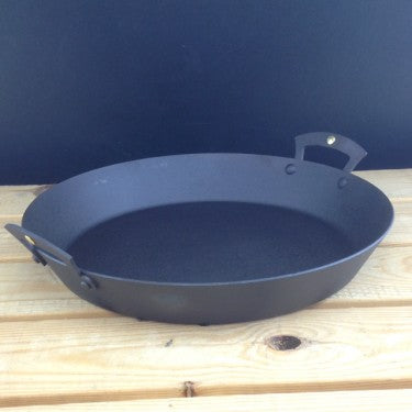 Netherton Foundry 10" (25.5cm) Prospector Pan: spun iron, double handled, oven safe