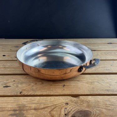 Netherton Foundry Copper 11" (28cm) spun chef's prospector pan  NFS-355