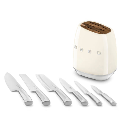 Smeg Knife Block Cream KBSF02CR