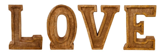 5055851611276 Geko Hand Carved Wooden Embossed Letters Love brambles cookshop 307