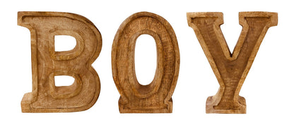 5055851611375 Geko Hand Carved Wooden Embossed Letters Boy brambles cookshop 517