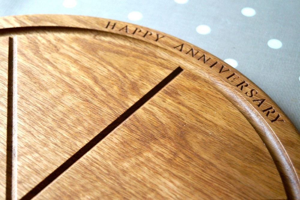 Handmade Oak Pizza Board  by Make Me Something Special