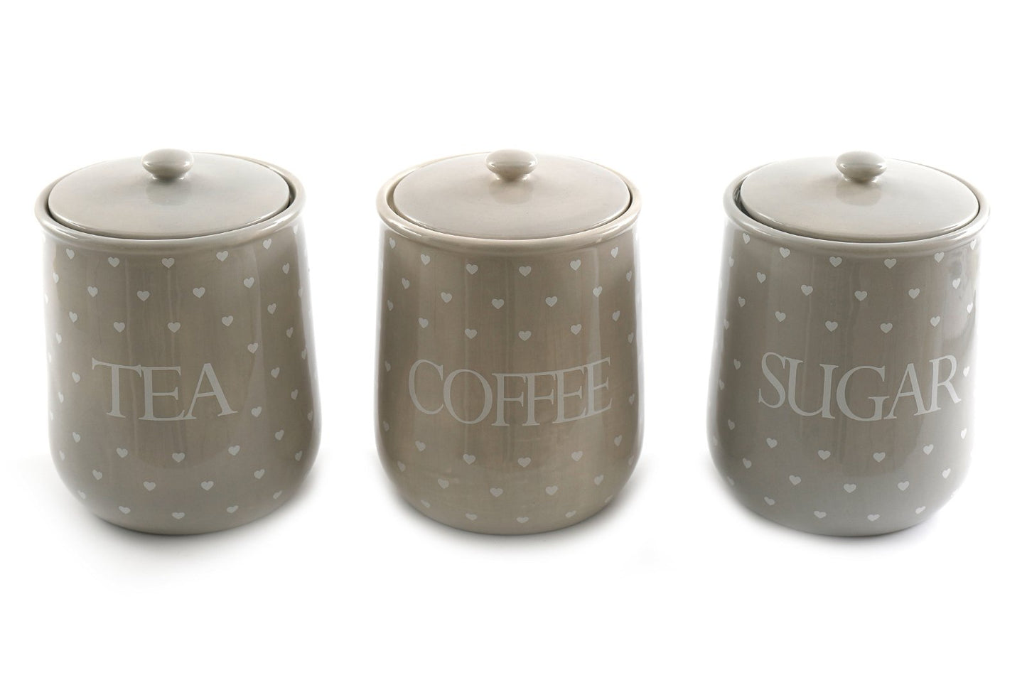 5024418387367 Geko Heart Design Tea, Coffee and Sugar Canisters brambles cookshop 367