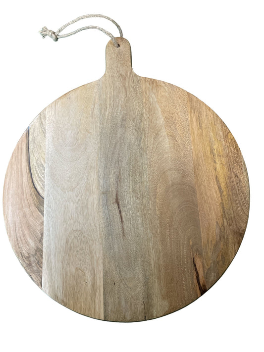 5055684157170 Geko Mango Wood Round Board, 60cm brambles cookshop 337