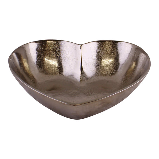 5024418285915 Geko Silver Metal Heart Shaped Decorative Bowl brambles cookshop 679