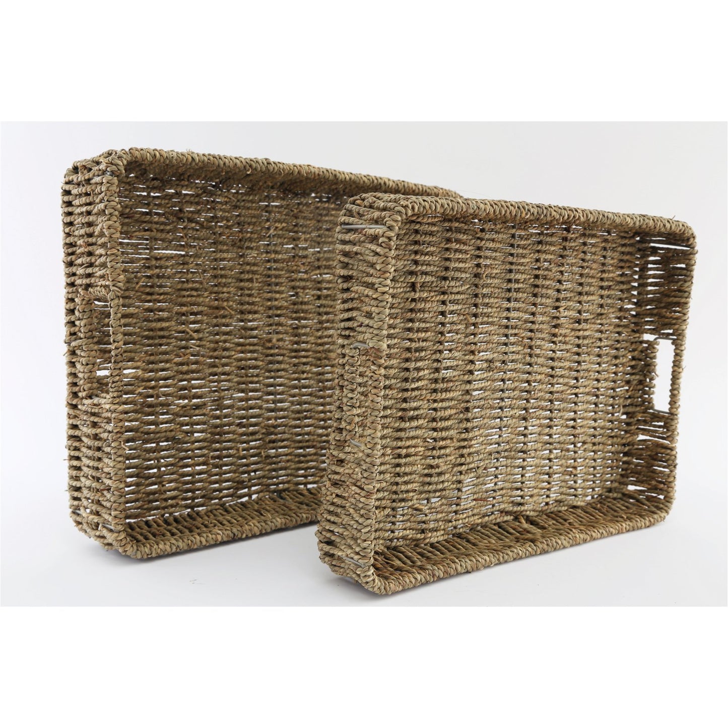 5024418372271 Geko Two Dried Seagrass Trays brambles cookshop 529