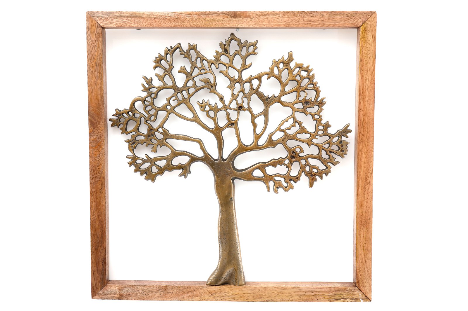 5024418327486 Geko Gold Tree Of Life In Wooden Frame brambles cookshop 583