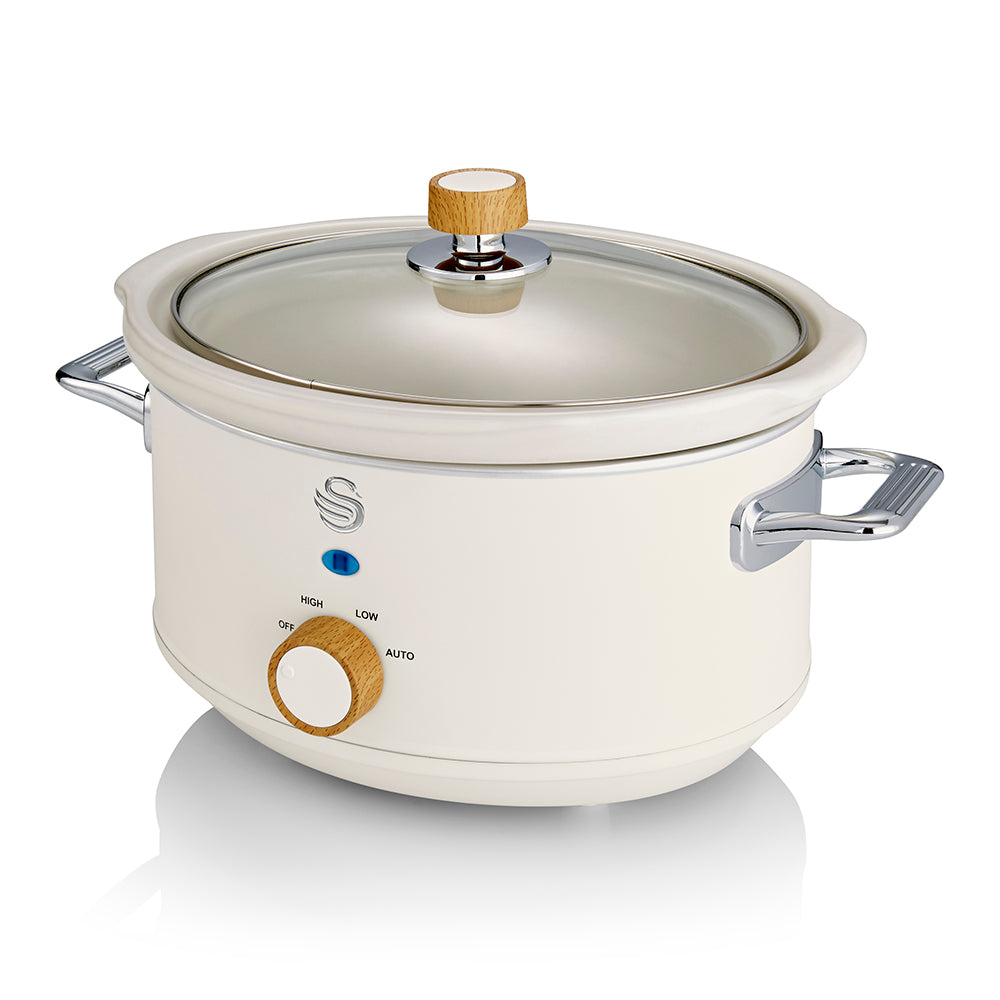 5055322546267 SWAN Swan 3.5L Nordic Slow Cooker SF17021WHTN Brambles Cookshop 1