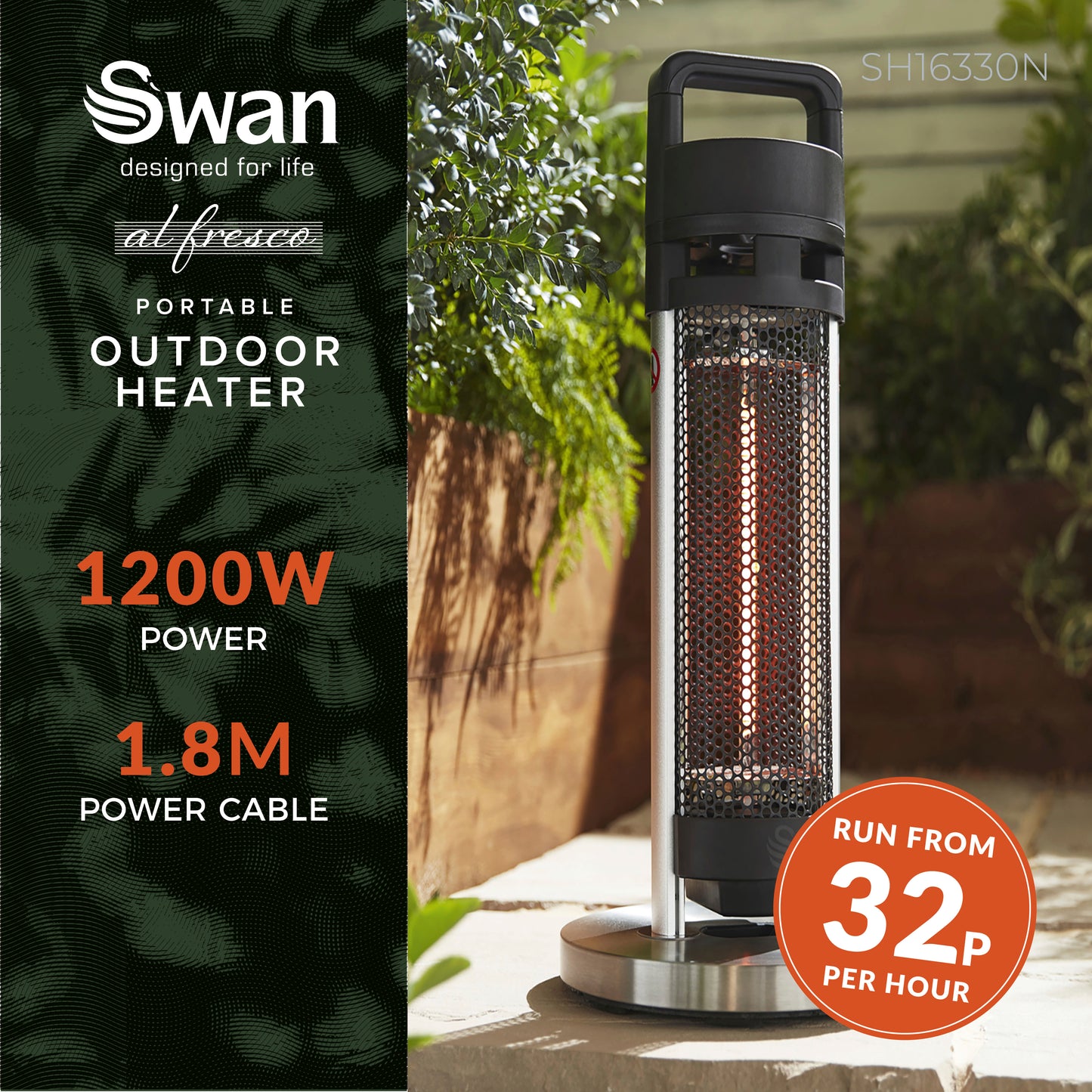 5055322535889 SWAN Swan Portable Patio Heater SH16330N Brambles Cookshop 3