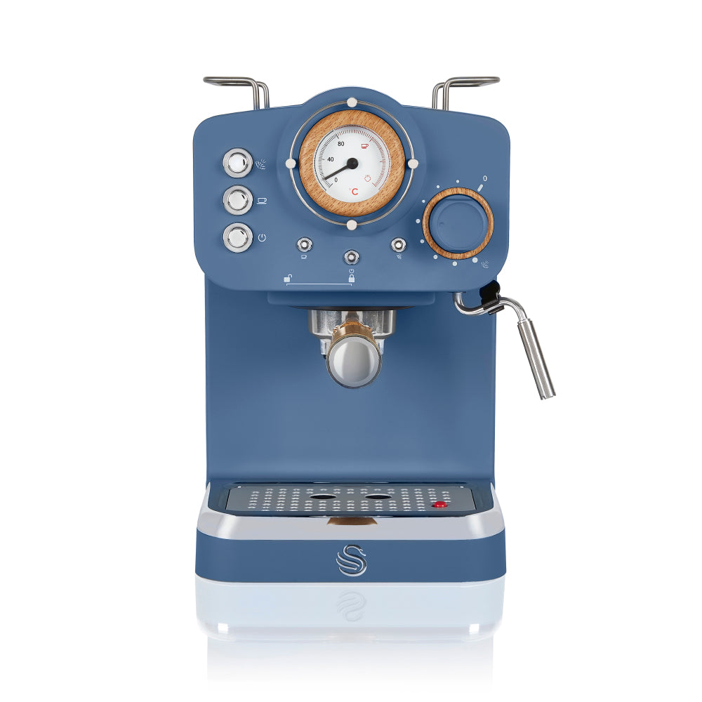 5055322543907 SWAN Nordic Espresso Coffee Machine - Blue SK22110BLUN Brambles Cookshop 2