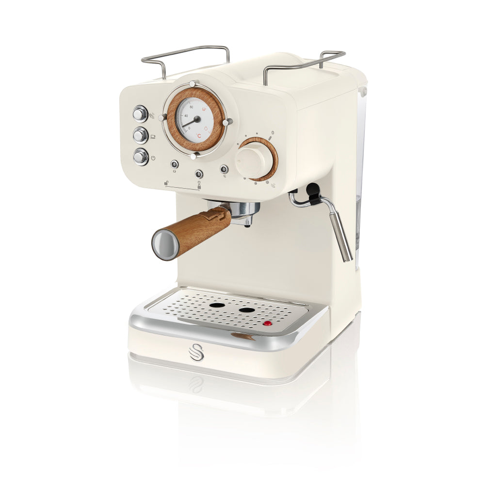 5055322539719 SWAN Nordic Espresso Coffee Machine - White SK22110WHTN Brambles Cookshop 1