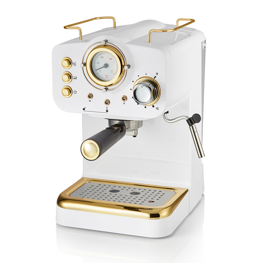 5055322549558 SWAN Swan Gatsby Pump Espresso Coffee Machine SK22112WHTN Brambles Cookshop 1