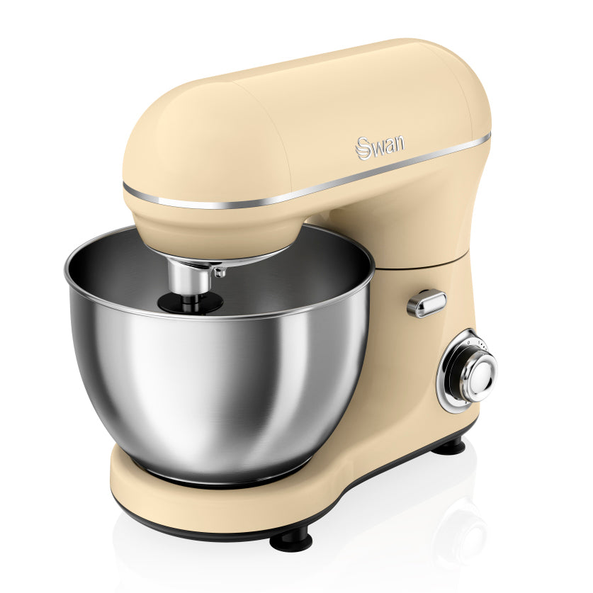 5055322532017 SWAN 800W Retro Stand Mixer- Cream SP21060CN Brambles Cookshop 1