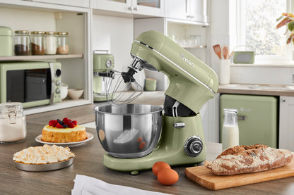 5055322532031 SWAN 800W Retro Stand Mixer- Green SP21060GN Brambles Cookshop 4